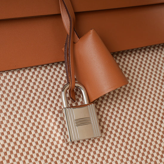 Hermes Natural Herbag Zip 50 Retourne Cabine Bag-Hermes-THE CLOSET