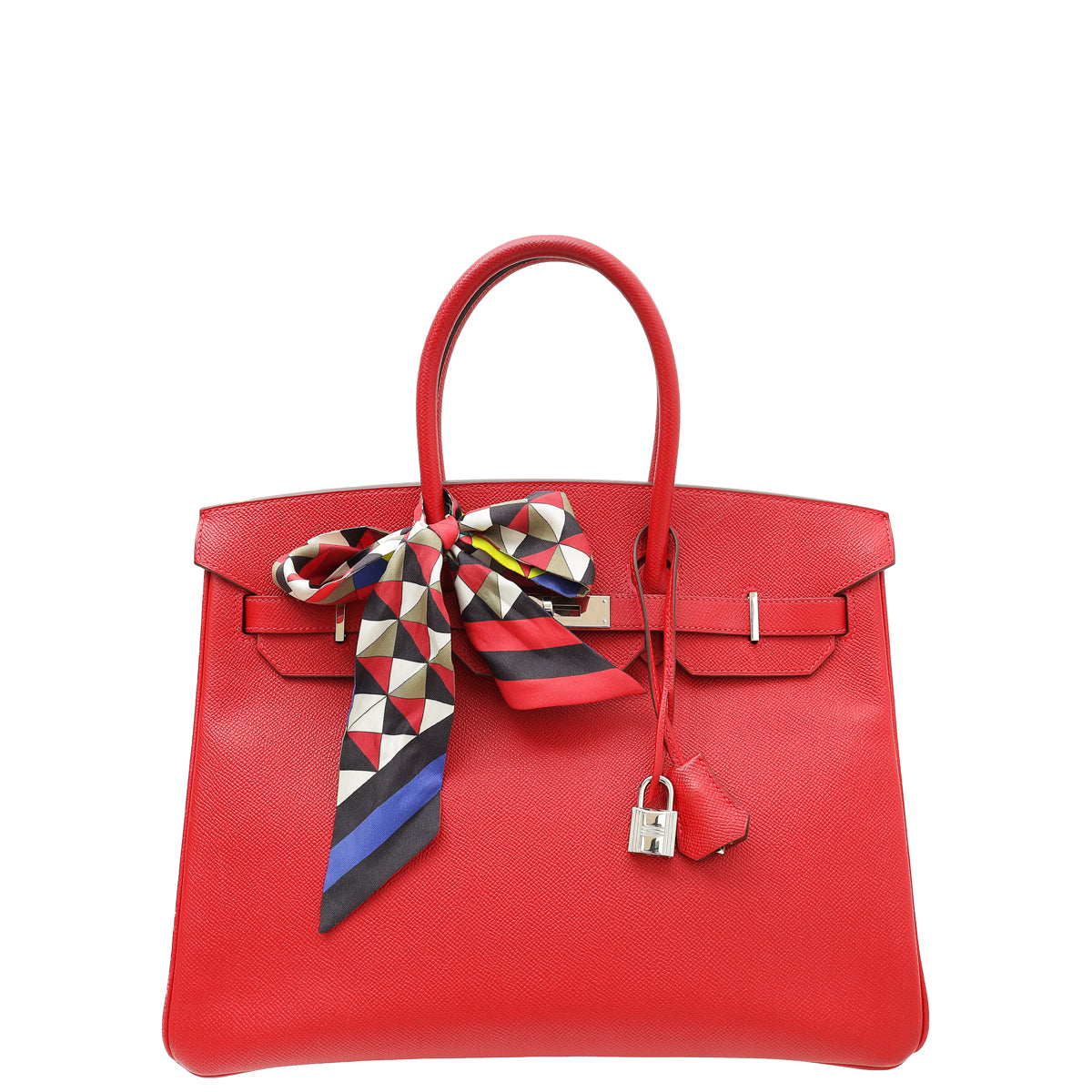 Load image into Gallery viewer, Hermes Rouge Casaque Birkin 35 Bag W/ Twilly
