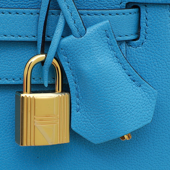 Hermes Bleu Frida Sellier Kelly 25 Bag-Hermes-THE CLOSET