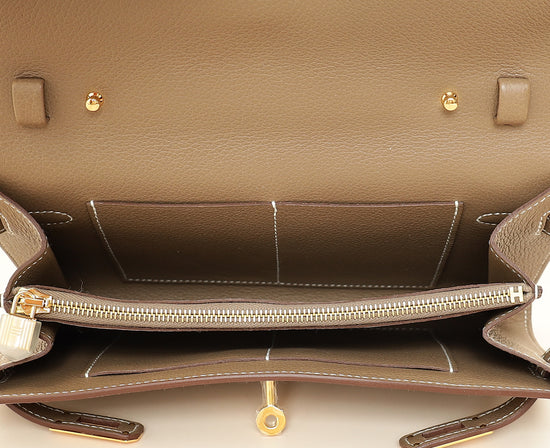 Hermes Etoupe Kelly To Go Evercolor Wallet-Hermes-THE CLOSET