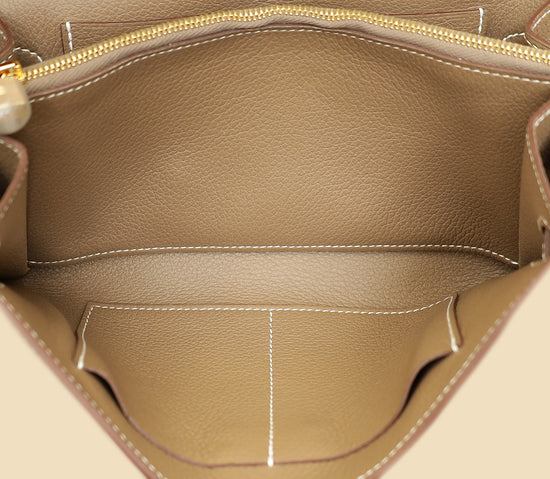 Hermes Etoupe Kelly To Go Evercolor Wallet-Hermes-THE CLOSET