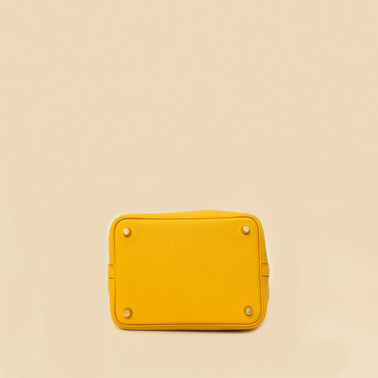 Hermes Jaune Ambre Picotin Lock 18 Bag-Hermes-THE CLOSET