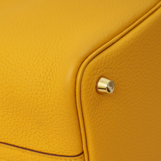 Hermes Jaune Ambre Picotin Lock 18 Bag-Hermes-THE CLOSET