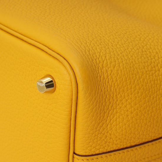 Hermes Jaune Ambre Picotin Lock 18 Bag-Hermes-THE CLOSET