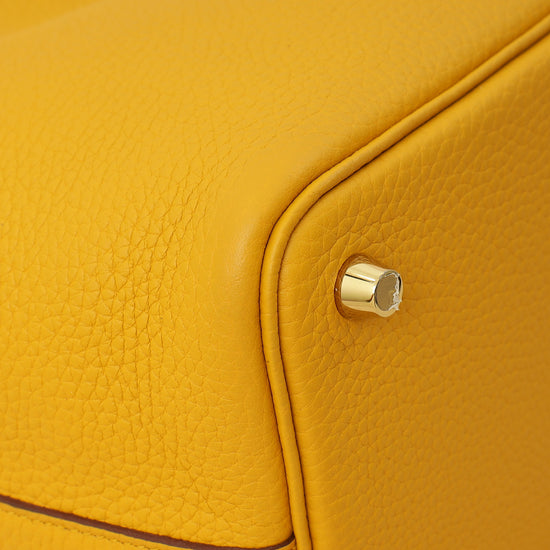 Hermes Jaune Ambre Picotin Lock 18 Bag-Hermes-THE CLOSET