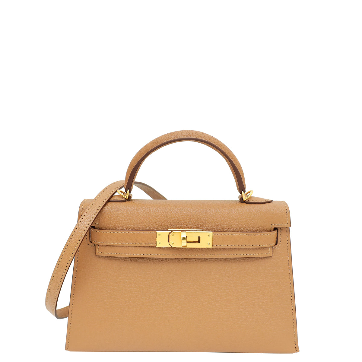 Hermes Quebracho Chevre Mini Kelly Sellier Bag-Hermes-THE CLOSET