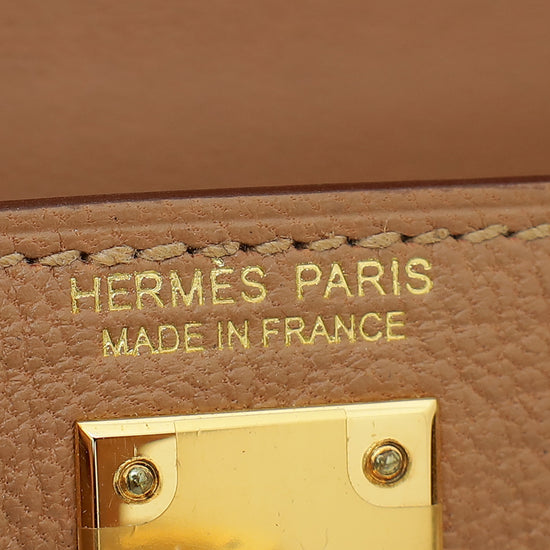 Hermes Quebracho Chevre Mini Kelly Sellier Bag
