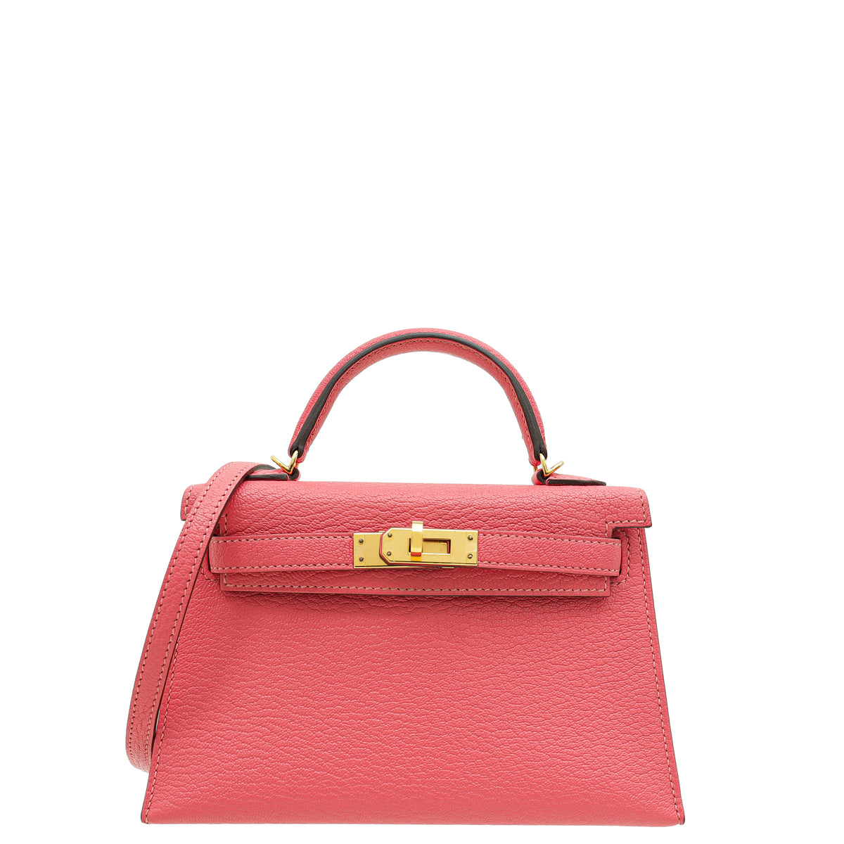 Hermes Rose Azalee Mini Kelly Bag