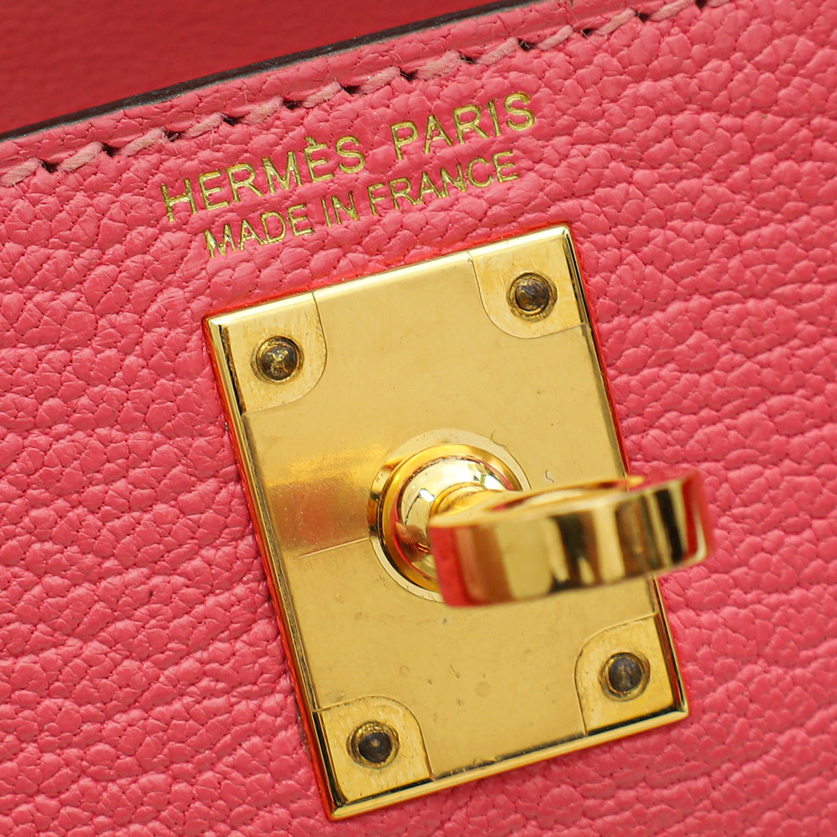 Hermes Rose Azalee Mini Kelly Bag