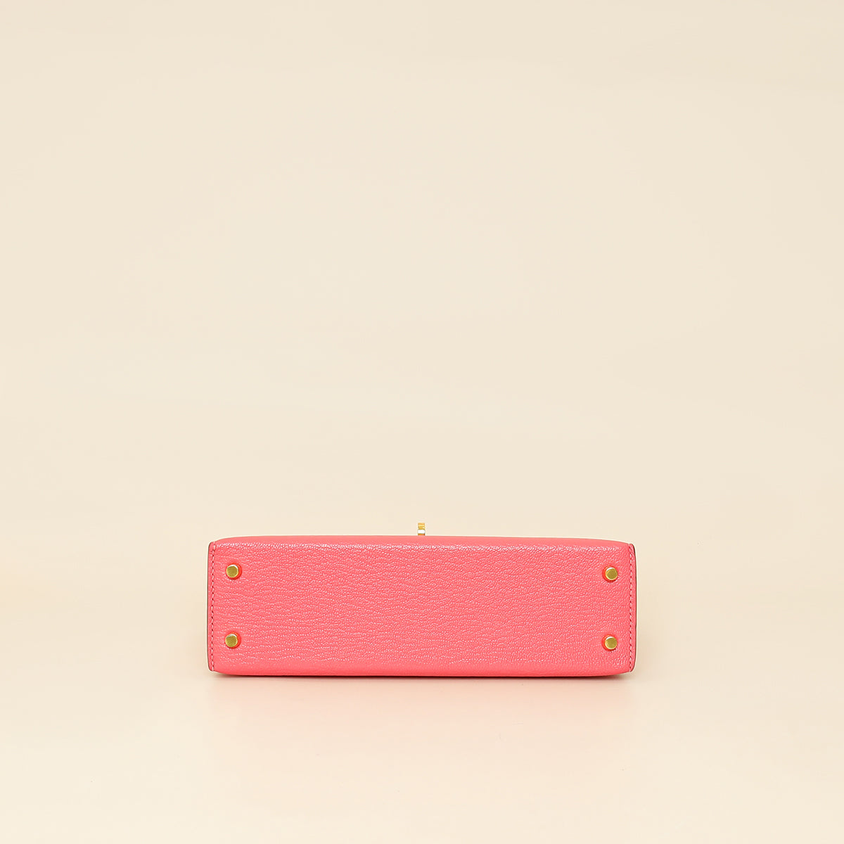 Hermes Rose Azalee Chevre Mysore Mini Kelly Sellier Bag-Hermes-THE CLOSET