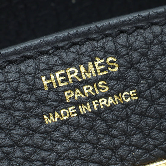 Hermes Noir Retourne Birkin 25 Bag