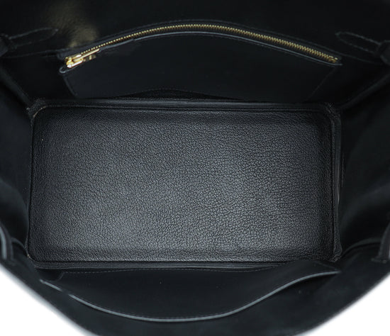 Hermes Noir Retourne Birkin 25 Bag