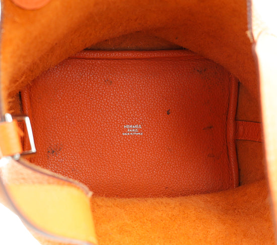 Hermes Orange Picotin Lock 18 Bag