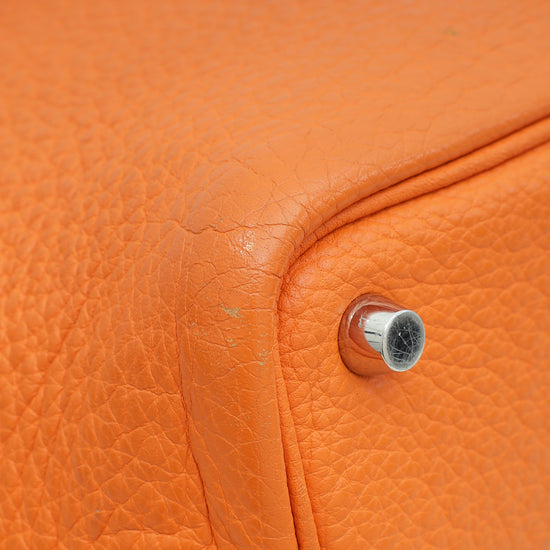 Hermes Orange Picotin Lock 18 Bag