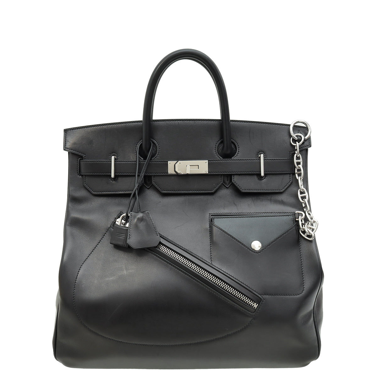 Hermes Noir Rock Hac Birkin 40 Bag-Hermes-THE CLOSET