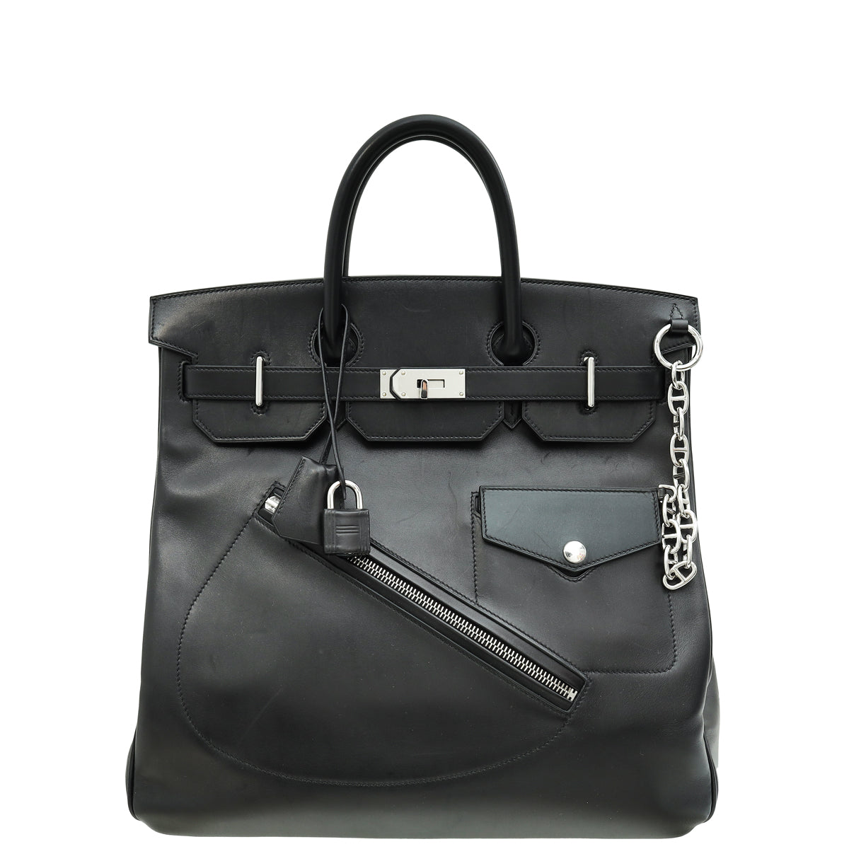 Hermes Noir Rock Hac Birkin 40 Bag-Hermes-THE CLOSET