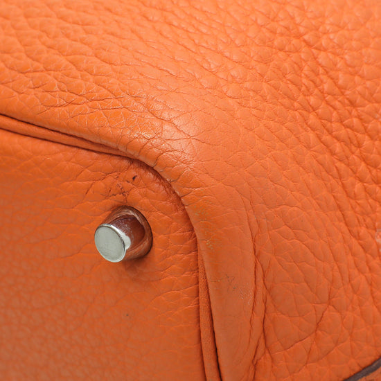 Hermes Orange Picotin Lock 18 Bag