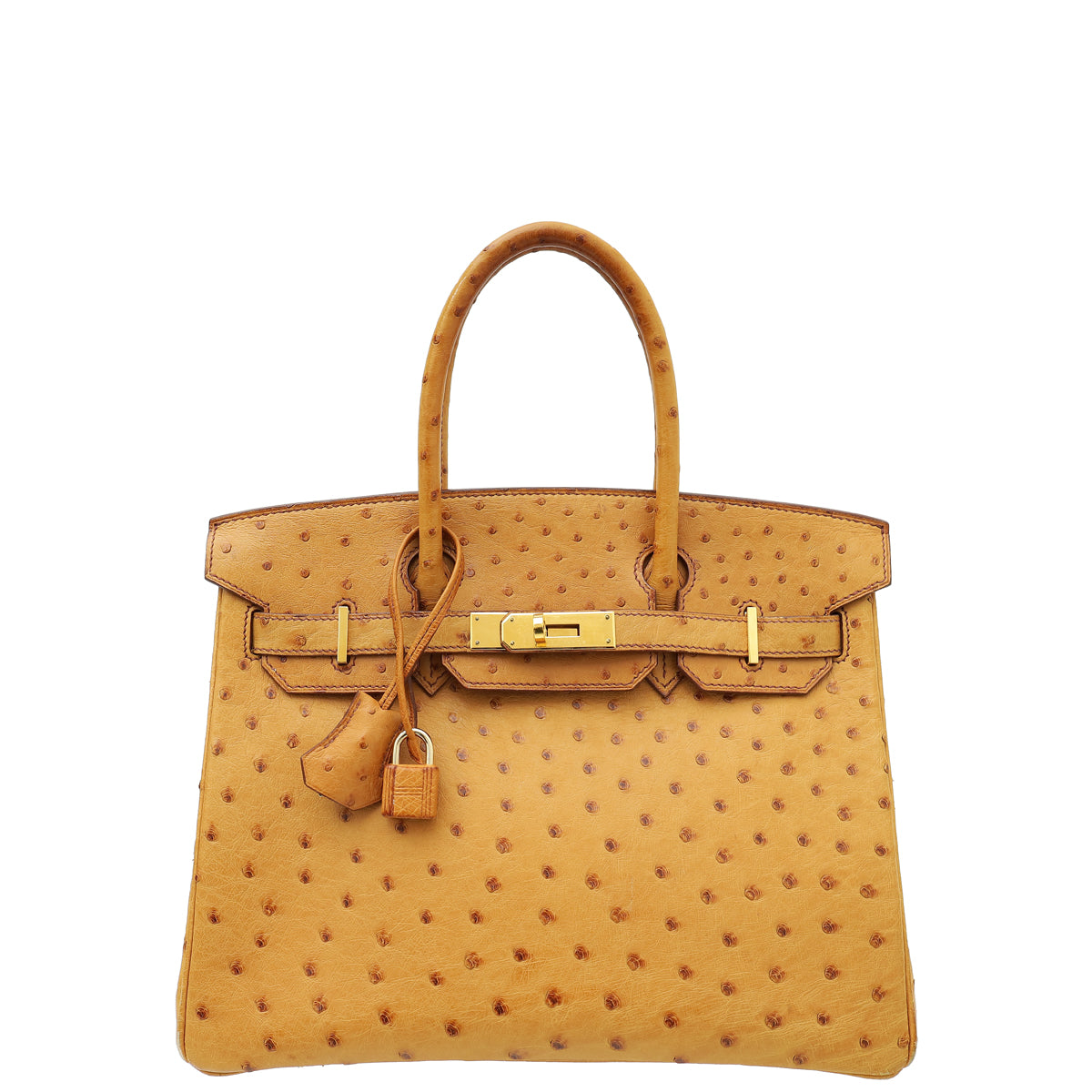 Hermes Tabac Camel Ostrich Birkin 30 Bag – THE CLOSET