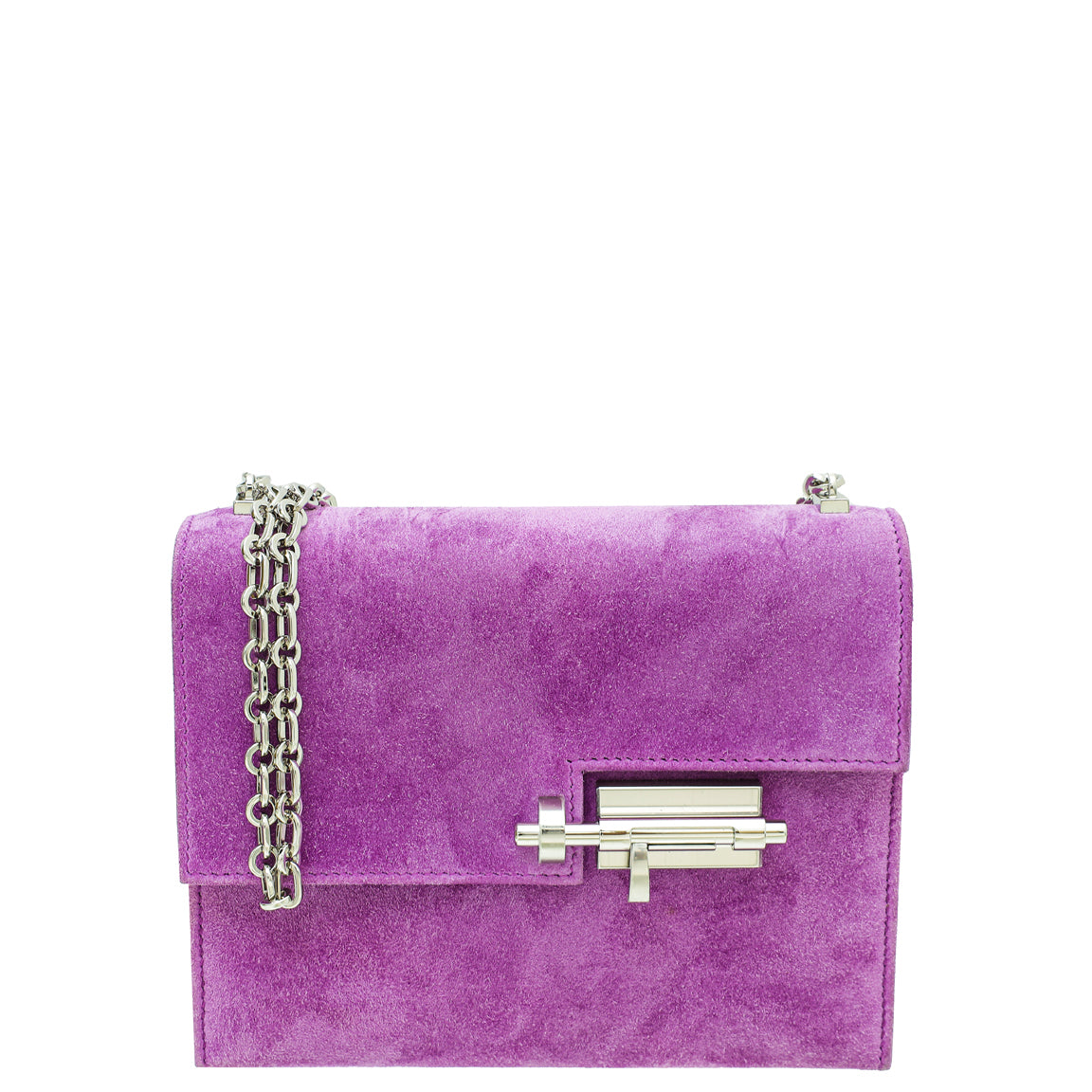 Hermes Rose Pourpre Veau Doblis Verrou Mini Bag-Hermes-THE CLOSET