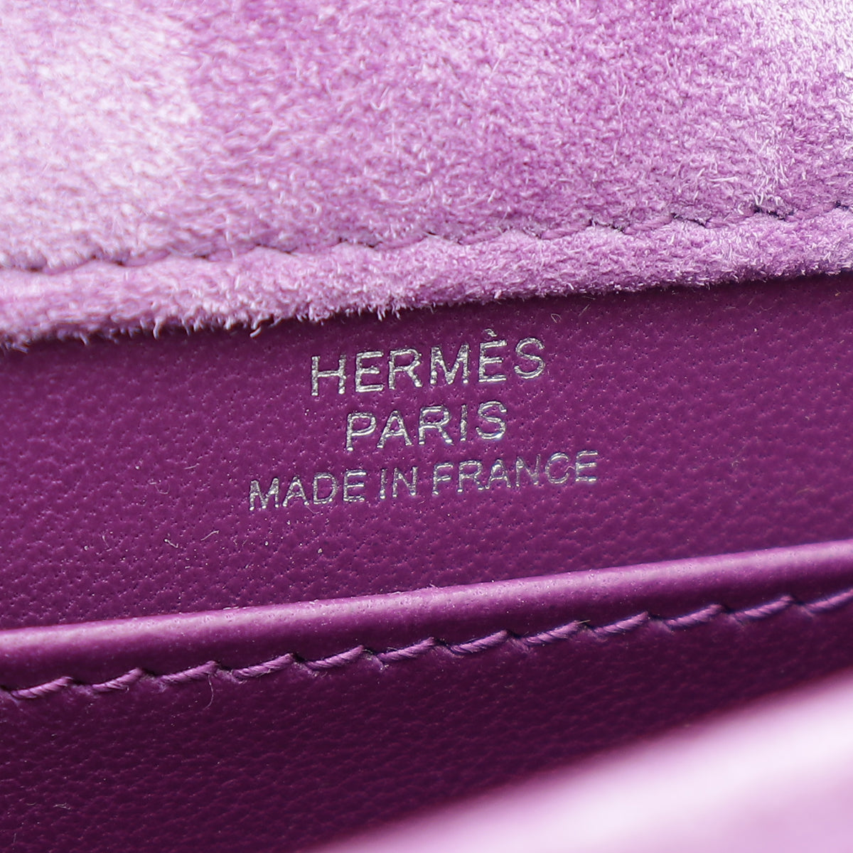 Hermes Rose Pourpre Veau Doblis Verrou Mini Bag