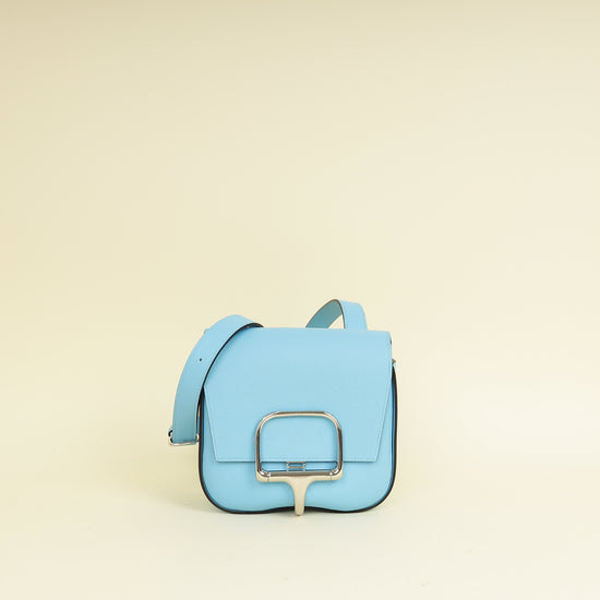 Hermes Blue Celeste Mini Della Cavalleria Bag