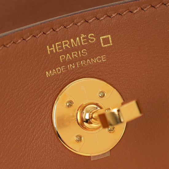 Hermes Fauve Mini Lindy Touch Bag