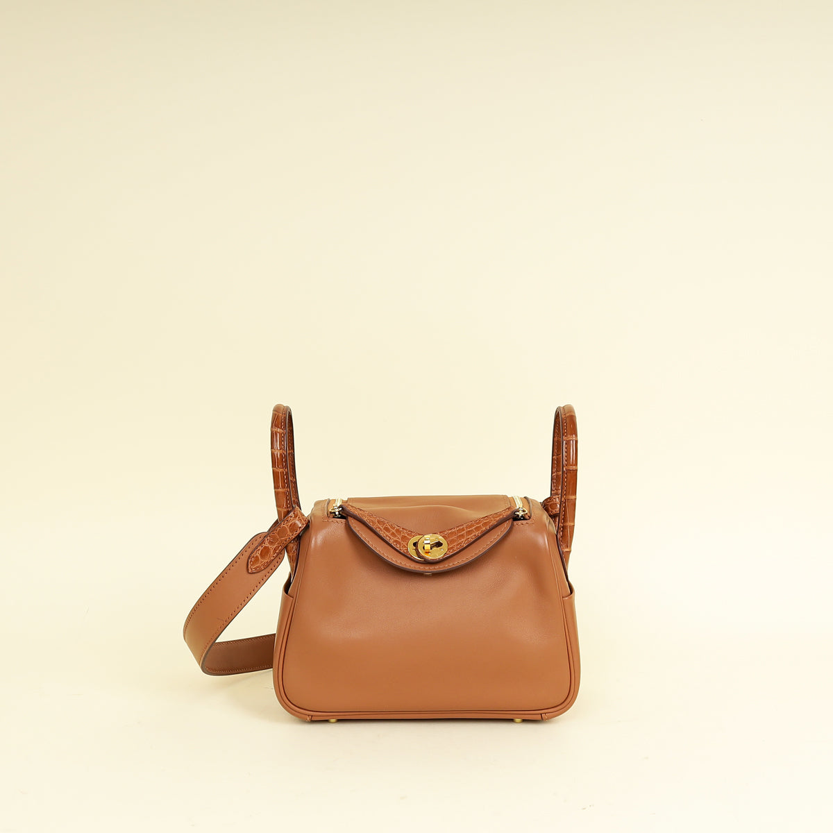 Hermes Fauve Mini Lindy Touch Bag