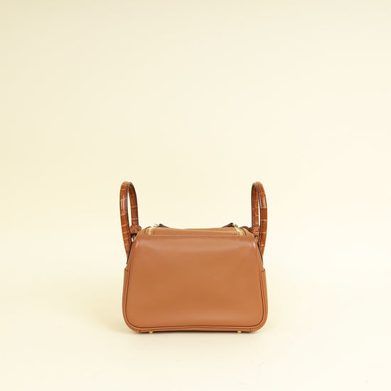 Hermes Fauve Mini Lindy Touch Bag