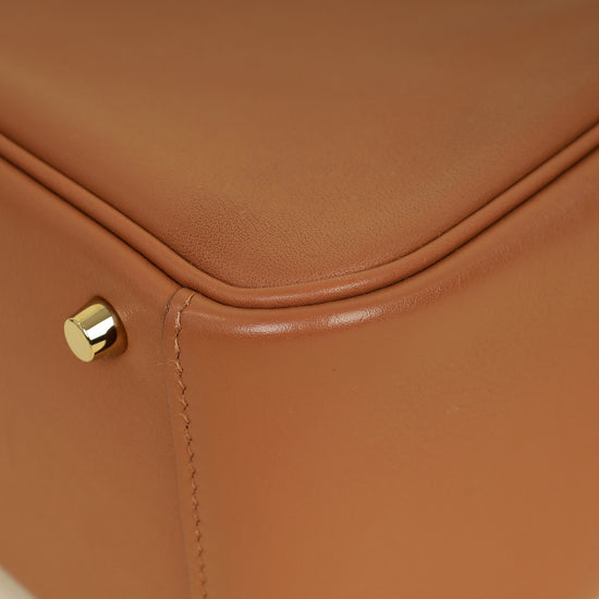 Hermes Fauve Mini Lindy Touch Bag