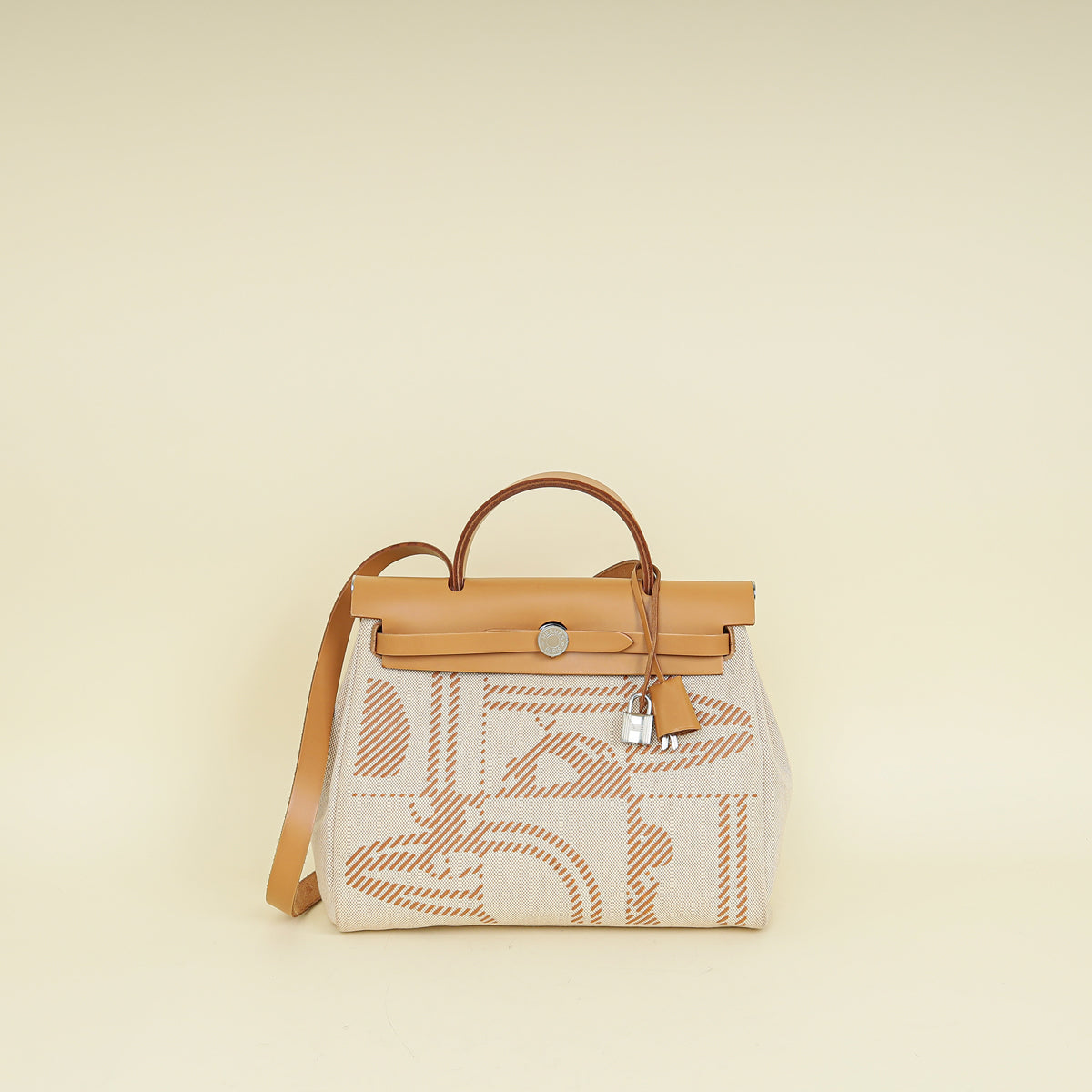 Hermes Naturel "Brides de Gala Desordre" Motif Herbag Zip 31 PM Bag | — image 1 of 13
