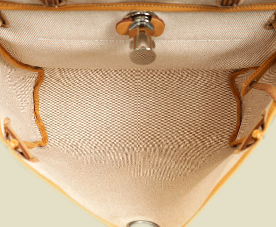 Hermes Naturel "Brides de Gala Desordre" Motif Herbag Zip 31 PM Bag