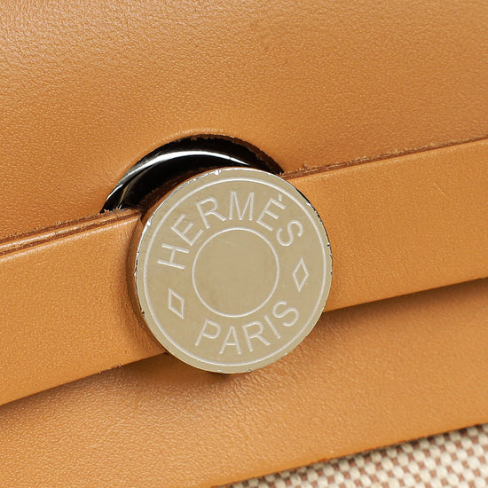 Hermes Naturel "Brides de Gala Desordre" Motif Herbag Zip 31 PM Bag