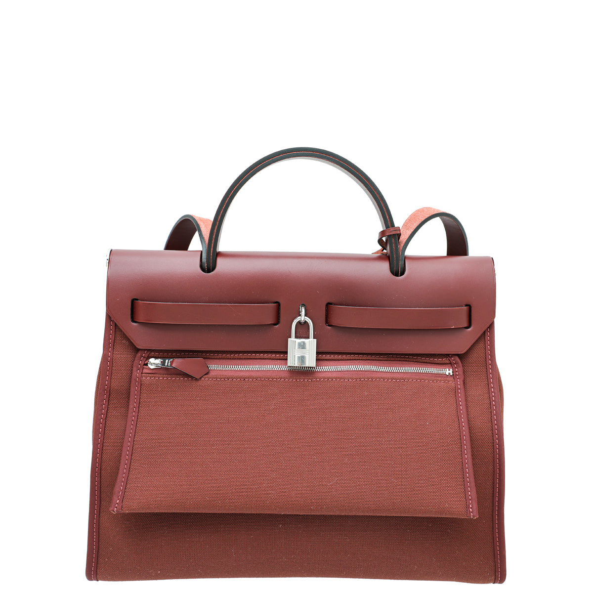 Hermes Rouge H Sellier Herbag Zip 31 PM Bag-Hermes-THE CLOSET