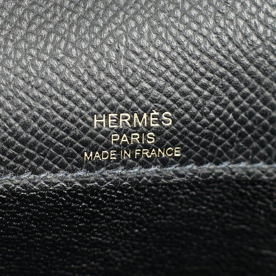 Hermes Noir Kelly Depeches 25 Bag