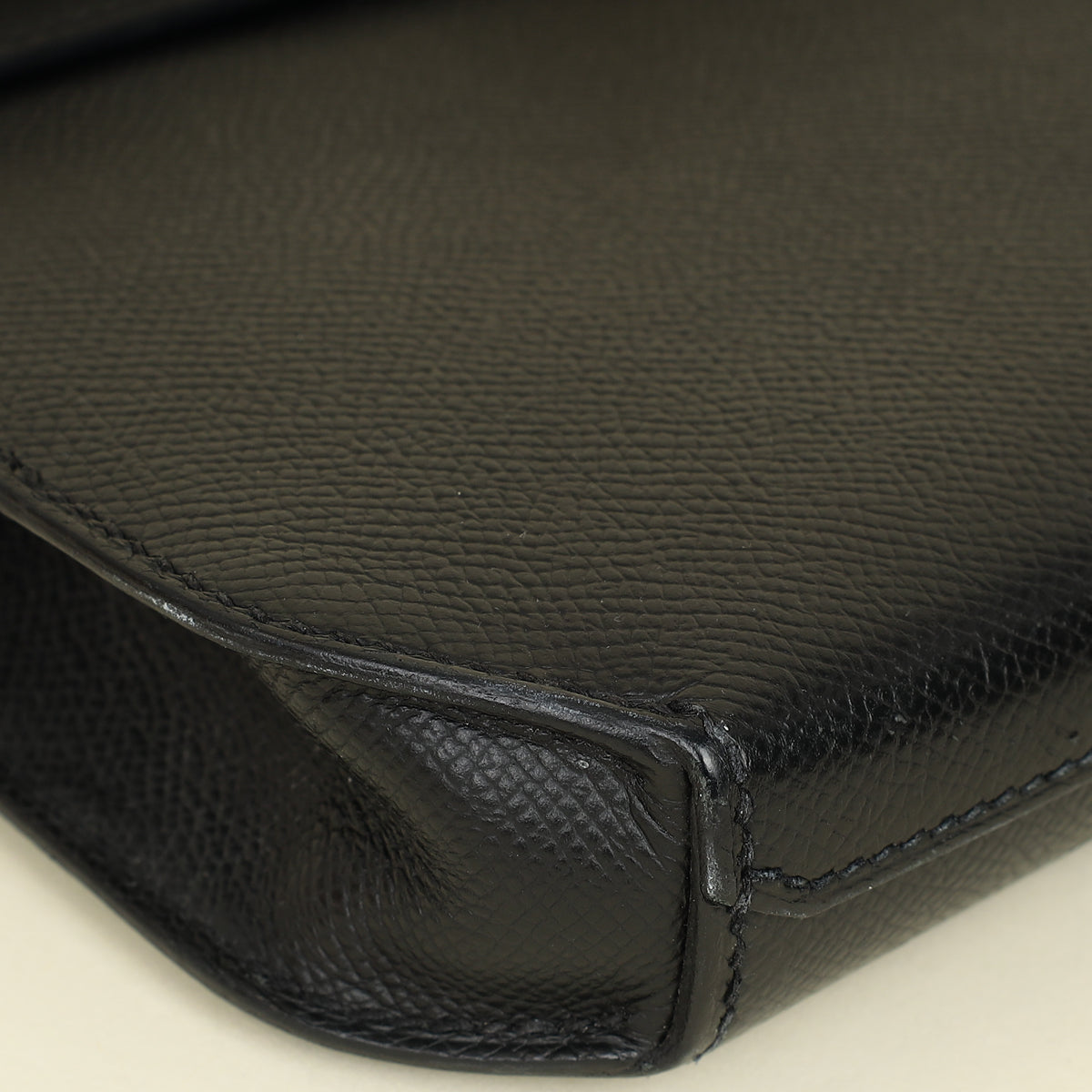 Hermes Noir Kelly Depeches 25 Bag