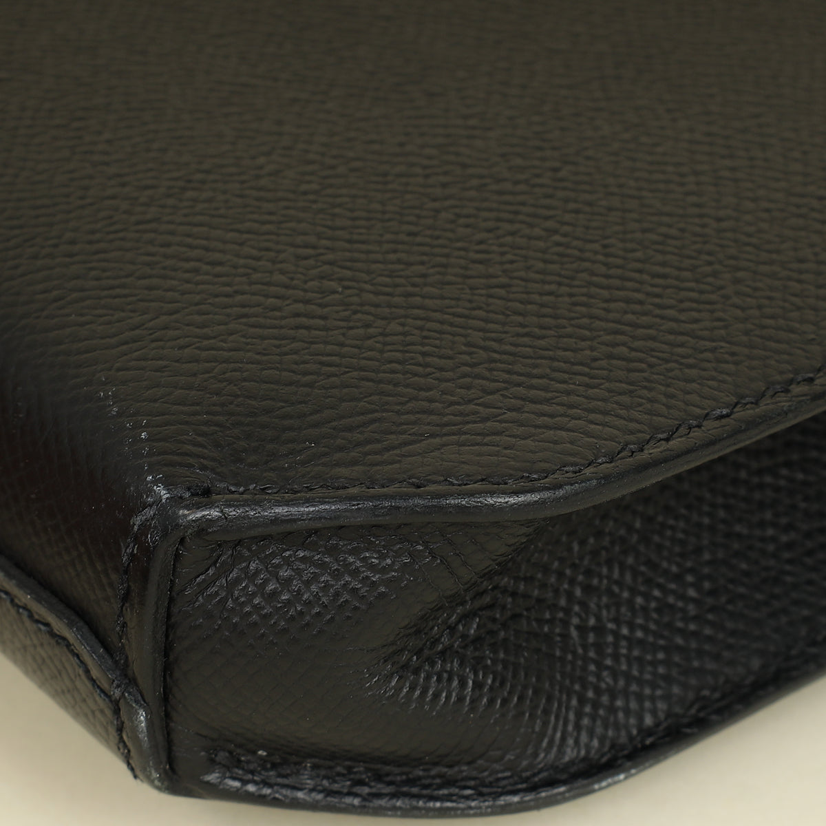 Hermes Noir Kelly Depeches 25 Bag