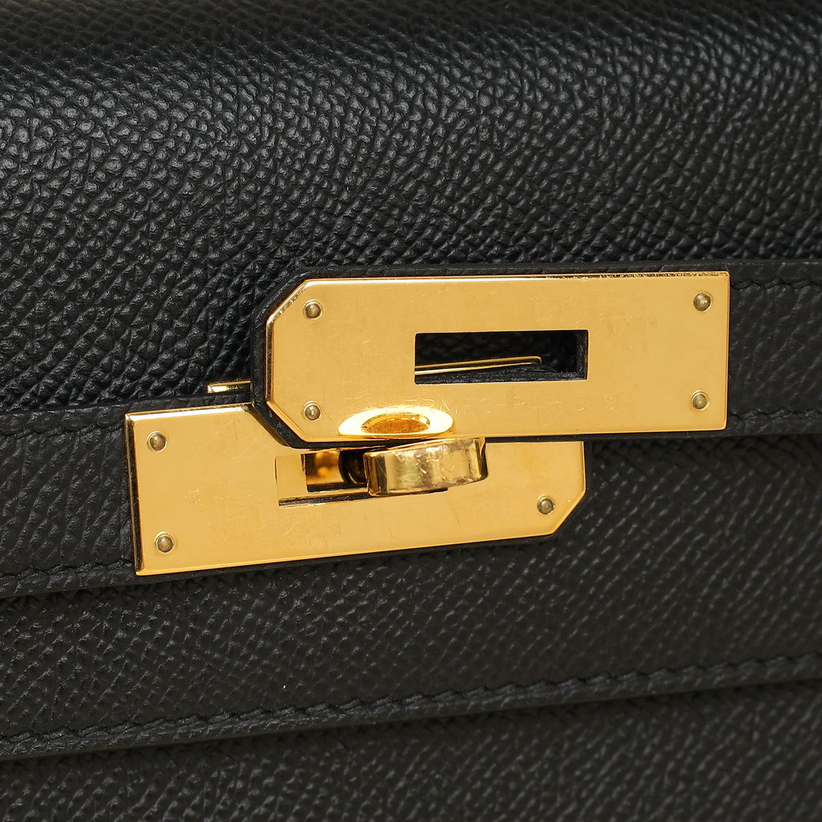 Hermes Noir Kelly Depeches 25 Bag