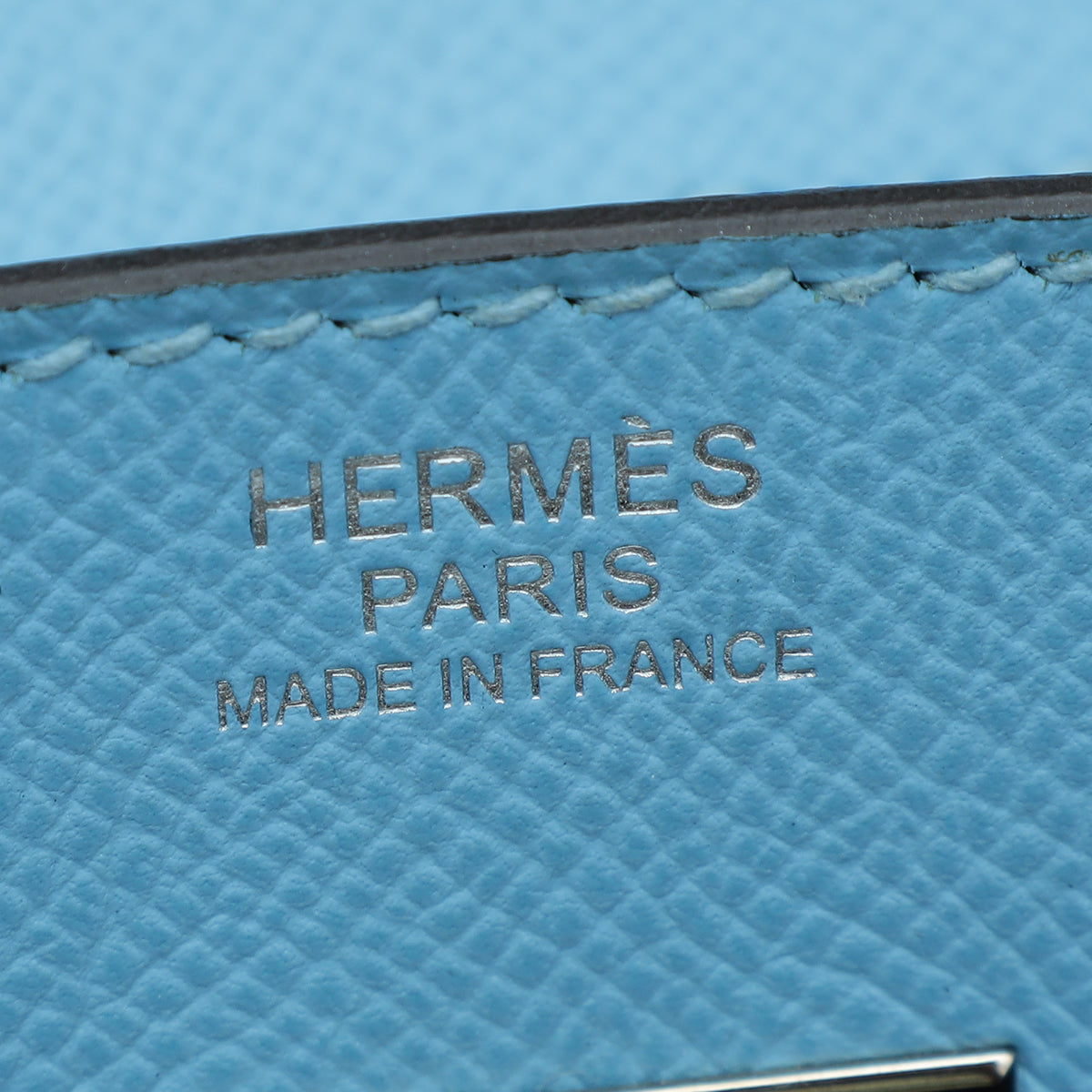 Hermes Blue Celeste Retourne Birkin 30 Bag