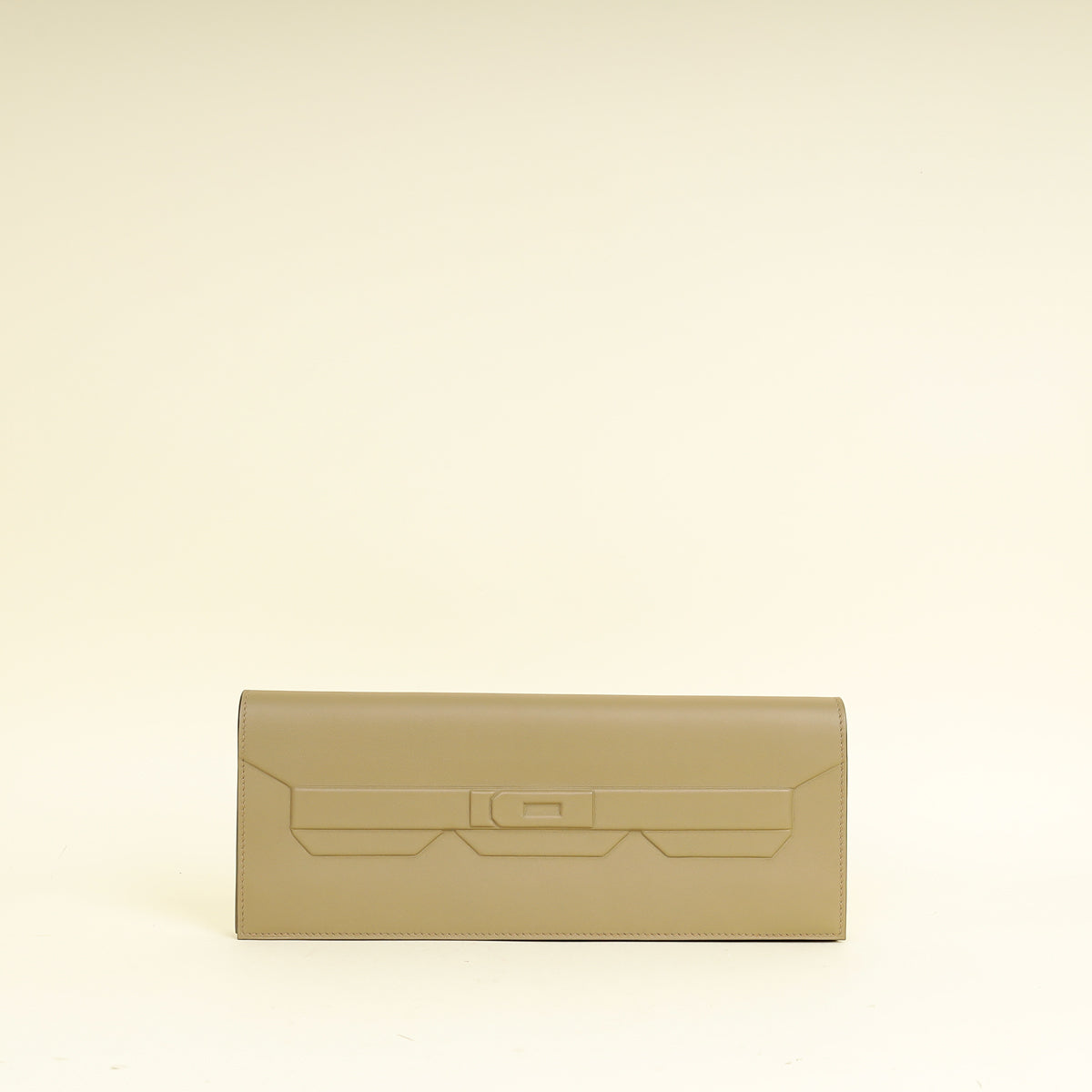Hermes Beige Marfa Birkin Shadow Clutch