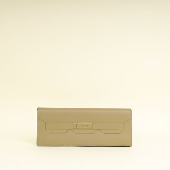 Hermes Beige Marfa Birkin Shadow Clutch