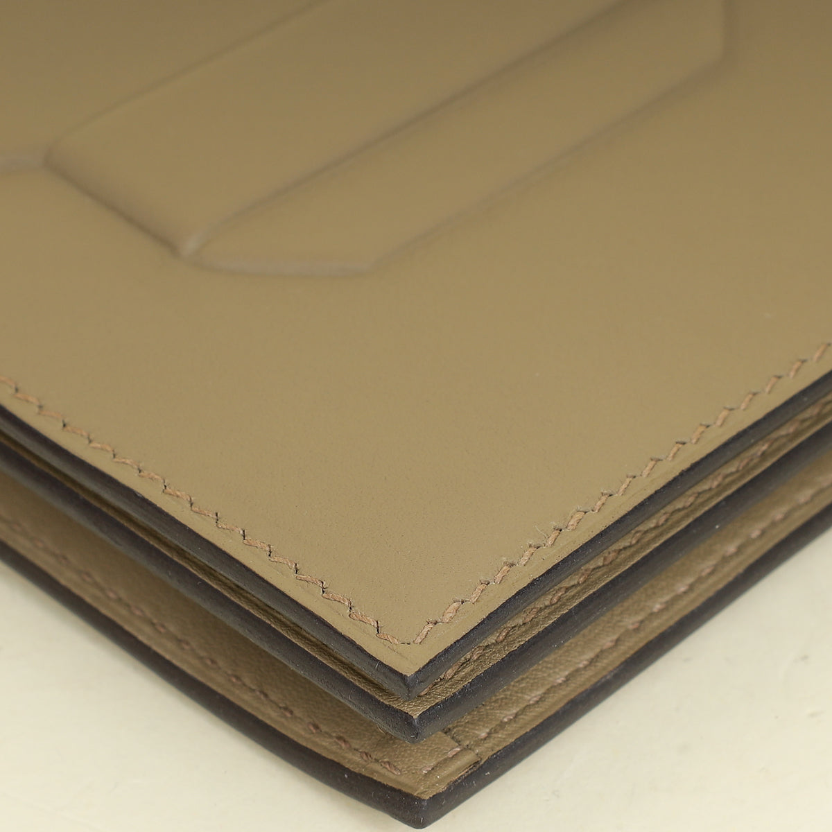 Hermes Beige Marfa Birkin Shadow Clutch