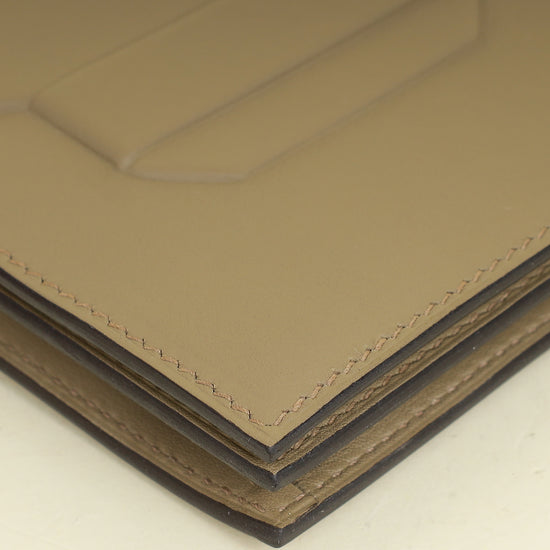 Hermes Beige Marfa Birkin Shadow Clutch