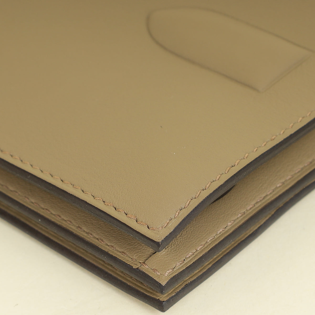 Hermes Beige Marfa Birkin Shadow Clutch