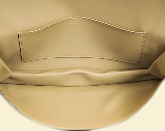 Hermes Beige Marfa Birkin Shadow Clutch