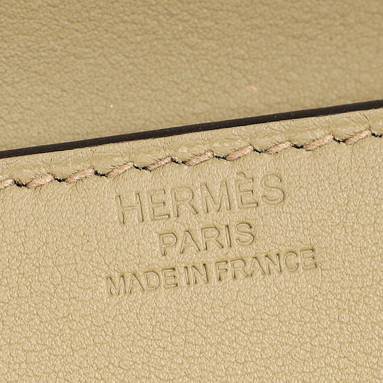 Hermes Beige Marfa Birkin Shadow Clutch