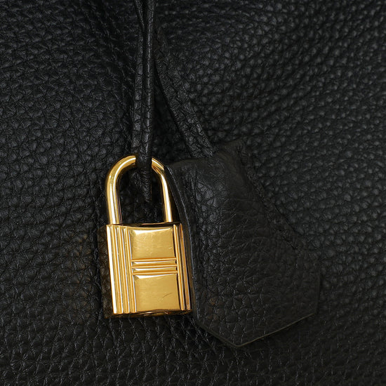 Hermes Noir Birkin 35 Bag