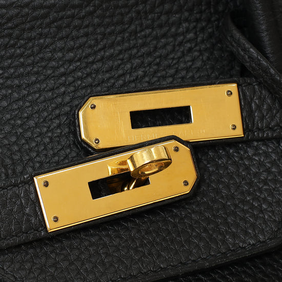 Hermes Noir Birkin 35 Bag