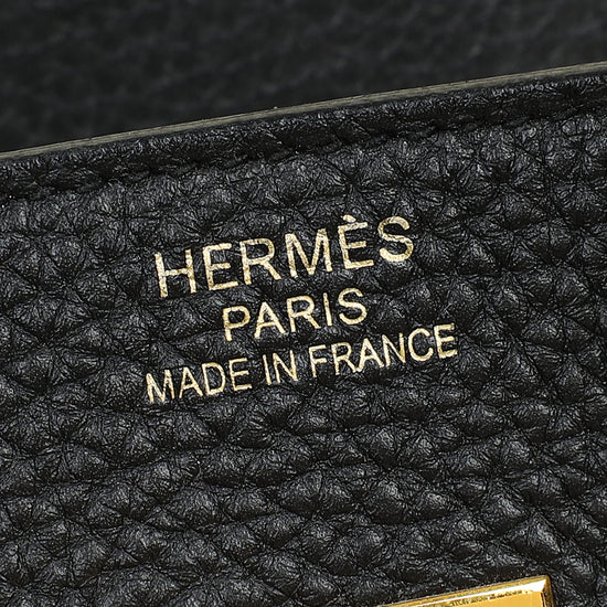Hermes Noir Birkin 35 Bag