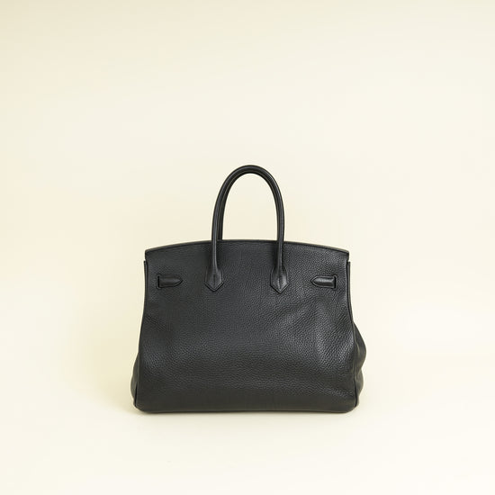 Hermes Noir Birkin 35 Bag