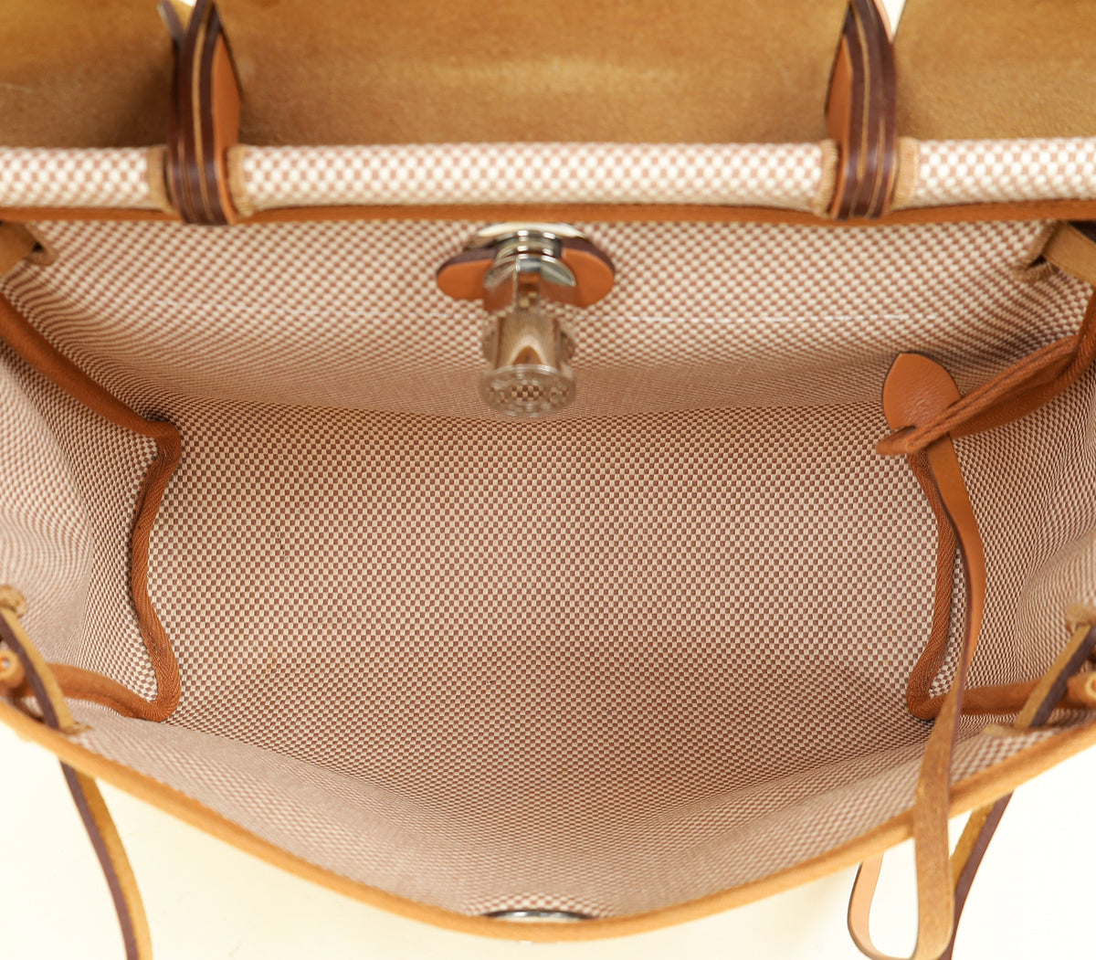 Hermes Bicolor Herbag Vache Hunter Criss Viking 31 PM Bag — image 11 of 13